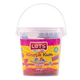 Lets 250 gr. Plastik Kutulu Pembe Kinetik Kum
