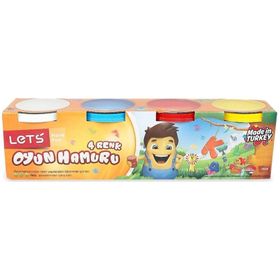 Lets 4'lü 460 gr Oyun Hamuru