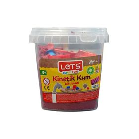Lets 500 gr. Plastik Kutulu Pembe Kinetik Kum