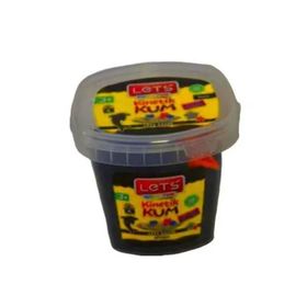 Lets 500 gr. Plastik Kutulu Siyah Kinetik Kum