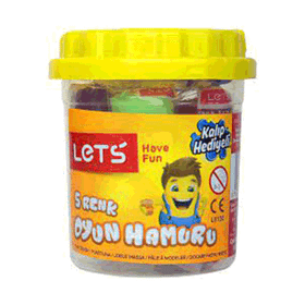 Lets 5x20 gr 5 Renk Oyun Hamuru