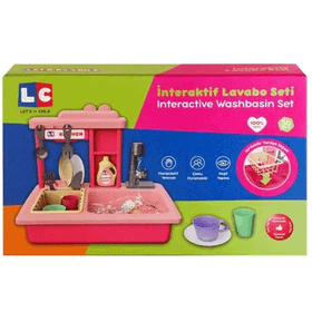 Let's Be Child Lc Pilli Pembe Interaktif Lavabo Seti