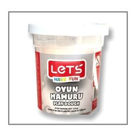 Lets Beyaz 115 gr Şeffaf Bardak Tek Renk Oyun Hamuru
