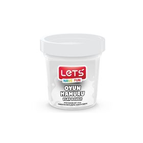 Lets Beyaz 115 gr Şeffaf Bardak Tek Renk Oyun Hamuru