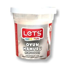 Lets Beyaz 115 gr Şeffaf Bardak Tek Renk Oyun Hamuru
