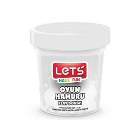 Lets Beyaz 115 gr Şeffaf Bardak Tek Renk Oyun Hamuru