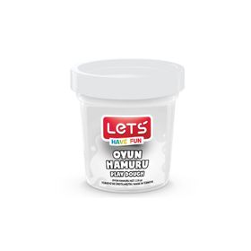 Lets Beyaz 115 gr Şeffaf Bardak Tek Renk Oyun Hamuru