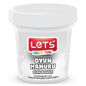 Lets Beyaz 115 gr Şeffaf Bardak Tek Renk Oyun Hamuru