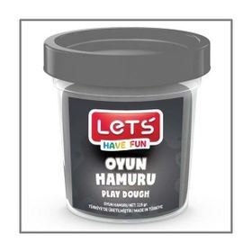 Lets Gri 115 gr Şeffaf Bardak Tek Renk Oyun Hamuru