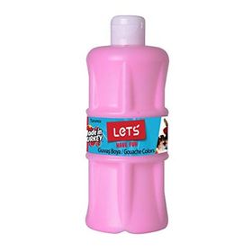 Lets Have Fun 500 ml Plastik Pembe Guaj Boya