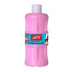 Lets Have Fun 500 ml Plastik Pembe Guaj Boya