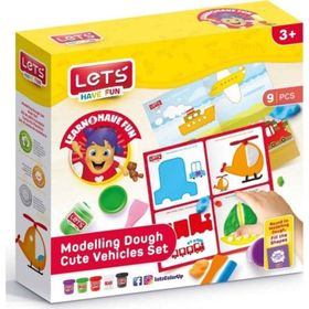 Lets Have Fun Sevimli Araçlar 5x75 gr Oyun Hamuru Matı
