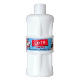 Lets L 5100 Beyaz 500 ml Plastik Şişe Guaj Boya