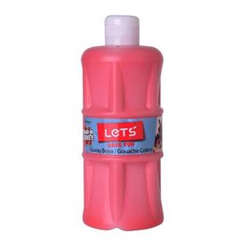 Lets L-5103 500ml Kırmızı Guaj Boya