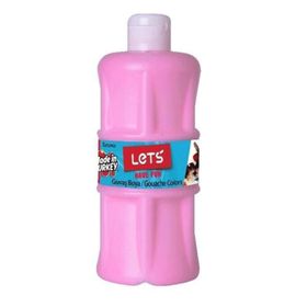 Lets L 5104 Pembe 500 ml Plastik Şişe Guaj Boya