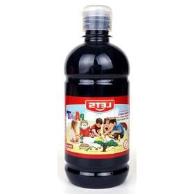 Lets L 5109 Siyah 500 ml Plastik Şişe Guaj Boya