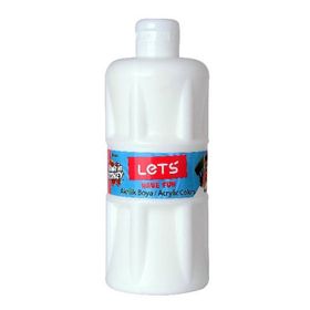 Lets L-5300 Beyaz 500 ml Akrilik Boya