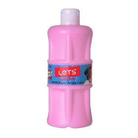 Lets L-5304 Pembe 500 ml Akrilik Boya