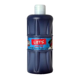 Lets L-5309 Siyah 500 ml Akrilik Boya