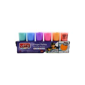Lets L-5500P Pastel Renkler 6 Renk Parmak Boyası