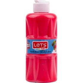Lets L-5704 250 ml Kırmızı Akrilik Boya