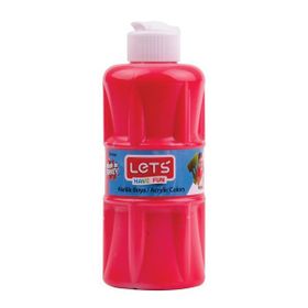 Lets L-5704 250 ml Kırmızı Akrilik Boya