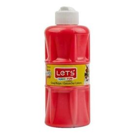 Lets L-5804 250 ml Kırmızı Guaj Boya