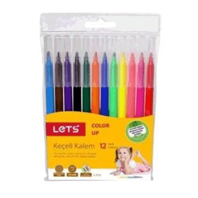 Lets L-7112 12 Renk Keçeli Kalem