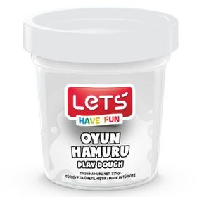 Lets L84409 Beyaz 115 gr Tek Renk Oyun Hamuru