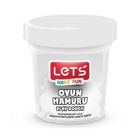 Lets L84409 Beyaz 115 gr Tek Renk Oyun Hamuru