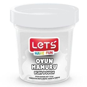 Lets L84409 Beyaz 115 gr Tek Renk Oyun Hamuru