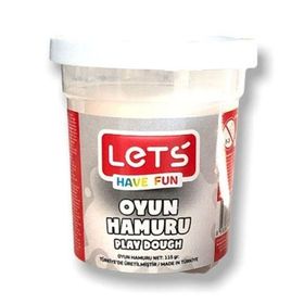 Lets L84409 Beyaz 115 gr Tek Renk Oyun Hamuru