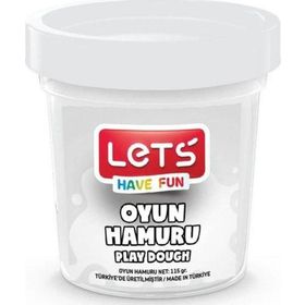 Lets L84409 Beyaz 115 gr Tek Renk Oyun Hamuru
