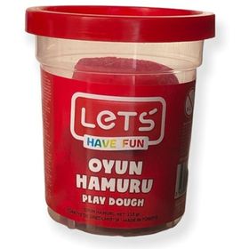 Lets L84409 Kırmızı 115 gr Tek Renk Oyun Hamuru