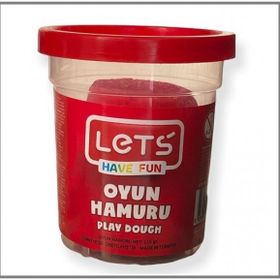 Lets L84409 Kırmızı 115 gr Tek Renk Oyun Hamuru