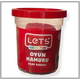 Lets L84409 Kırmızı 115 gr Tek Renk Oyun Hamuru