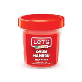 Lets L84409 Kırmızı 115 gr Tek Renk Oyun Hamuru