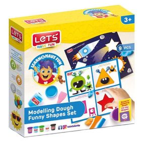 Lets L9010 9 Parça Eğlenceli Şekiller Seti Oyun Hamuru