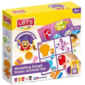 Lets L9012 Deniz Canlıları Seti 10 Parça Oyun Hamuru