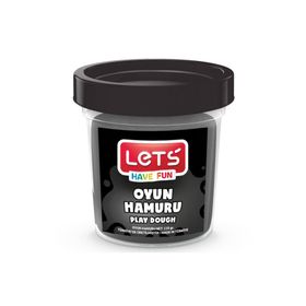 Lets Siyah 115 gr Şeffaf Bardak Tek Renk Oyun Hamuru