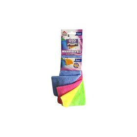 Leva 4'lü Oto Mikrofiber Bez