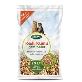 Levant 20 lt Çam Peleti Ekonomik Paket Kedi Kumu