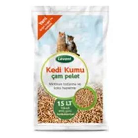 Levant Çam Pelet Organik Ağaç Kokulu 15 lt Kedi Kumu