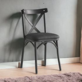 Levent Mobilya Siyah Siyah Bahar Çapraz Sandalye