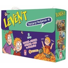 Levent Türkiyeyi Geziyorum-4 Hikaye Seti 5 Kitap-Mustafa Orakçı