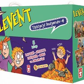 Levent Türkiyeyi Geziyorum-4 Hikaye Seti 5 Kitap-Mustafa Orakçı