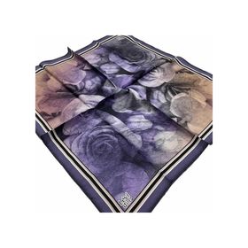 Levidor 21347 Mor Batik Desenli Tivil İpek Eşarp