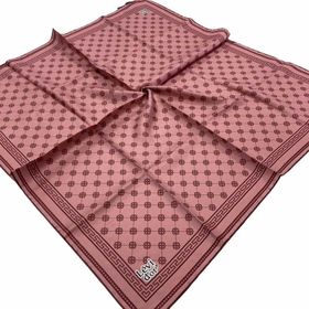 Levidor 22448-17 Pembe Desenli Tivil İpek Eşarp