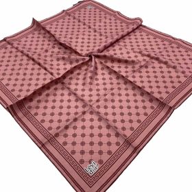 Levidor 22448-17 Pembe Desenli Tivil İpek Eşarp