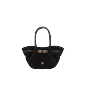 Levidor 930498 Kemerli Süet Siyah El Çantası